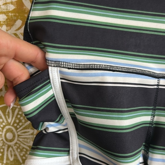 NWT Free People Movement Island Time Printed Striped Shorts Meadow Combo Sz XS - Picture 5 of 9